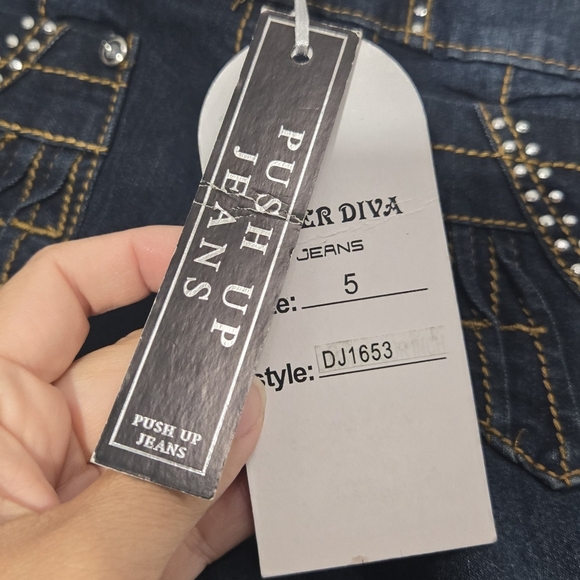 Silver Diva Push Up Jeans NWT Colombian Jeans Sz 5 - Picture 7 of 13